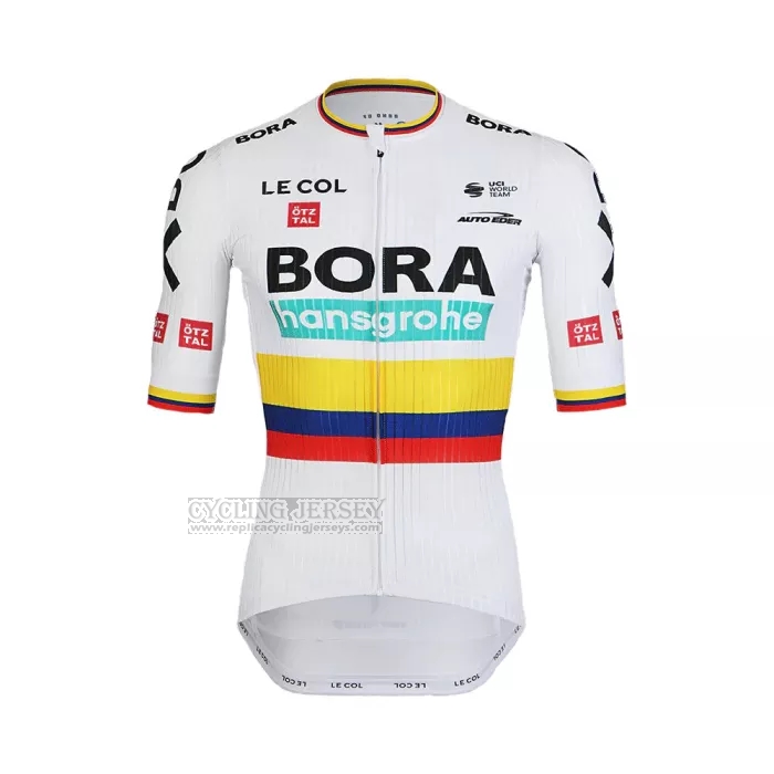 2022 Cycling Jersey Bora-Hansgrone Yellow Blue Red Short Sleeve and Bib Short